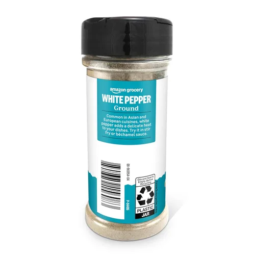 Vista 4 de Yaxa Grocery, Pimienta blanca molida, 3 onzas (anteriormente Happy Belly, el embalaje puede variar)