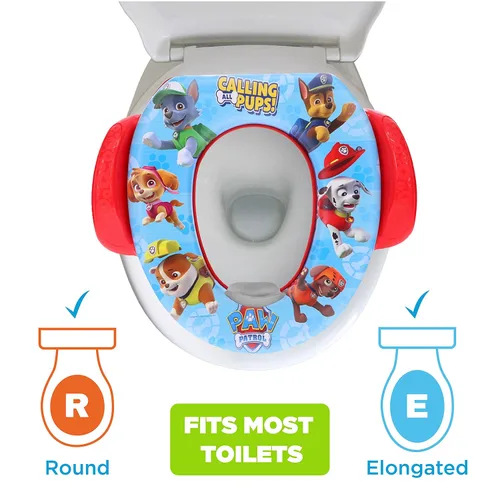 Vista 6 de Nickelodeon PAW Patrol "Calling All Pups" - Asiento suave para orinal y entrenamiento, cojín, entrenamiento de bebé, seguro, fácil de limpiar