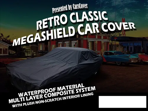Vista 3 de CarsCover Funda para Automóvil Retro Clásica Megashield de Servicio Pesado Totalmente Resistente a la Intemperie Impermeable para Automóviles