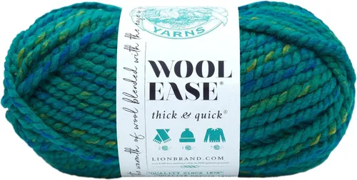 Vista 153 de Lion Brand Yarn - Ovillo de lana Wool-Ease Thick & Quick color fuerza aérea