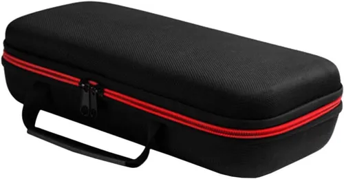 Vista 3 de Bolsa de almacenamiento para micrófono, estuche de almacenamiento portátil EVA Dual Mic Bag a prueba de golpes, funda de transporte dura de mano