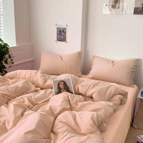 Vista 7 de Nanko Juego de funda de edredón de tamaño matrimonial, juego de ropa de cama de microfibra ligera de lujo con lazos de cremallera, juegos de ropa