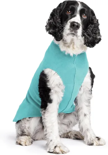 Vista 73 de Goldpaw - Chaqueta elástica de vellón para perros pequeños, suéter súper suave y cálido para perro, chaleco de suéter para mascotas para otoño e