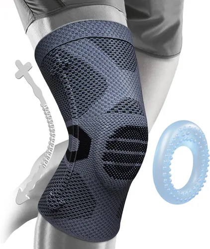 Vista 91 de NEENCA - Rodillera profesional de compresión, tecnología de punto horizontal, grado médico, para desgarro de menisco, ligamento anterior cruzado