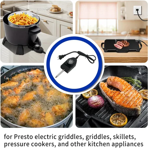 Vista 3 de 06900 Sonda Termostato de Control de Temperatura Cable para Presto Electric Skillets Parrillas Planchas 1 & 3/8" Espacio entre Terminales Control