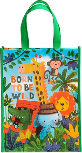 Loveinside Reusable Gift Bag, Medium Recycled Gift Bag for Girls, Birthday, Baby Shower, Party Favor, 10" x 5" x 13", 1 Pcs