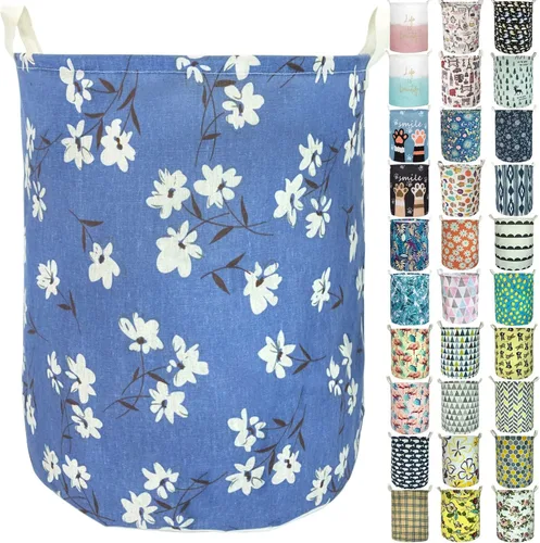 Vista 11 de Merdes Cesta de Ropa Sucia Plegable Impermeable de 19.7'', Cesta de Ropa Sucia, Organizador de Almacenamiento Contenedor de Lino para Colección