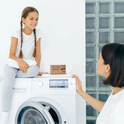 Vista 5 de Poesie Hojas de detergente para ropa de viaje, sin fragancia, 200 hojas