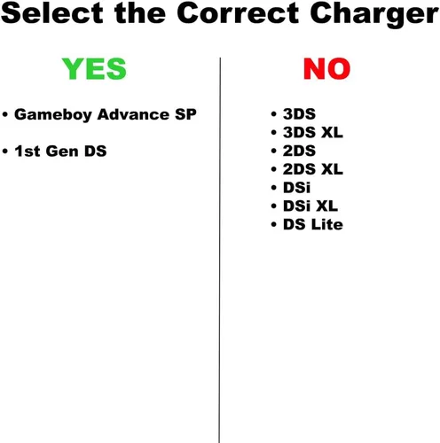 Vista 4 de Charger for Gameboy Advance SP, HAUZIK Power Supply for Nintendo NDS Gen1 and Game Boy Advance SP Systems, AC Adapter with Charging Cord for GBA SP