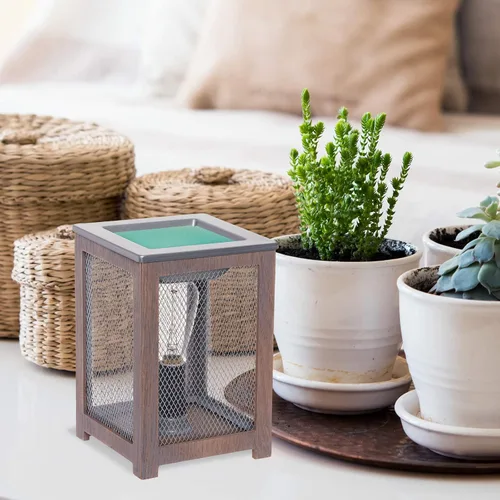 Vista 5 de Mindful Design - Aromatizador eléctrico con diseño de piña en color dorado