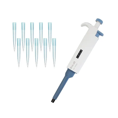 Vista 8 de ULAB Pipetador de un solo canal, micro pipetas de volumen ajustable, Vol.Range.0.1-2.5μl, ULH1015