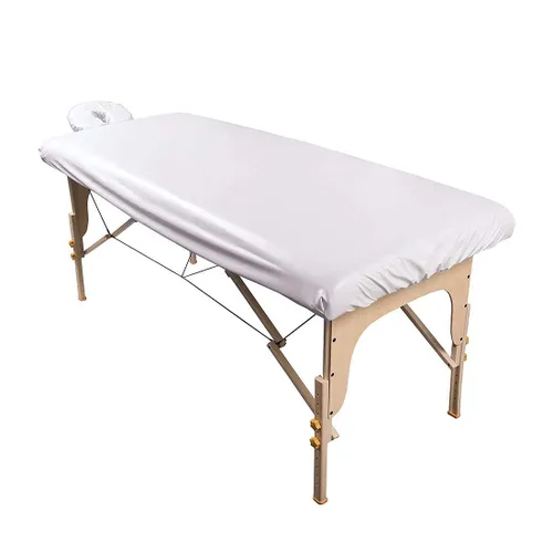 Vista 6 de ForPro Professional Collection Funda impermeable para mesa de masaje, juego de sábanas protectoras de tratamiento de spa para mesas de masaje