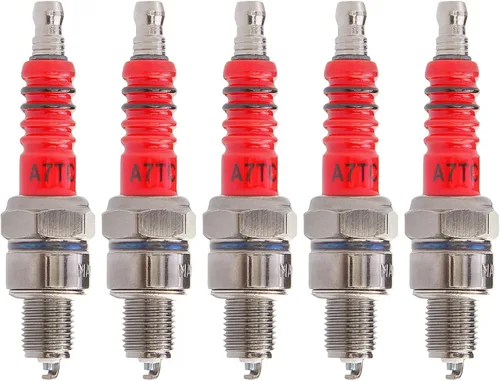 Vista 8 de Bujía A7TC compatible con GY6 50cc-70cc 90cc 110cc 125cc 140cc 150cc 160cc motocicleta ATV Quad Scooter Go Kart ciclomotor Mini Chopper Buggy Pit