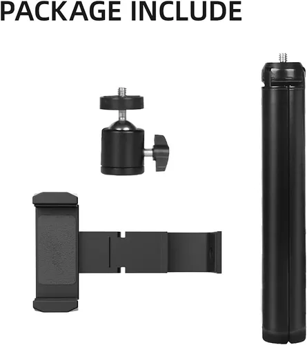 Vista 9 de SKEZN OSMO Pocket 2 - Juego de 2 soportes para teléfono, OSMO Pocket 2 accesorios de montaje con cabeza universal y poste de extensión trípode