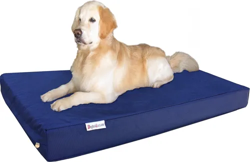 Vista 15 de Dogbed4less Cama ortopédica para perros con espuma viscoelástica para mascotas medianas y grandes, forro impermeable con cubierta externa de nailon