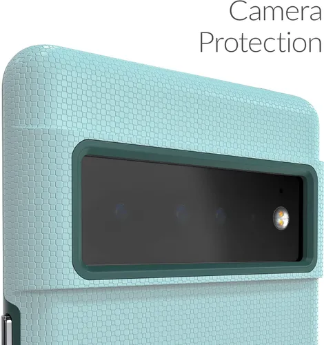 Vista 3 de Crave Dual Guard para Google Pixel 6 Pro, funda de doble capa de protección contra golpes para Google Pixel 6 Pro - Aguamarina