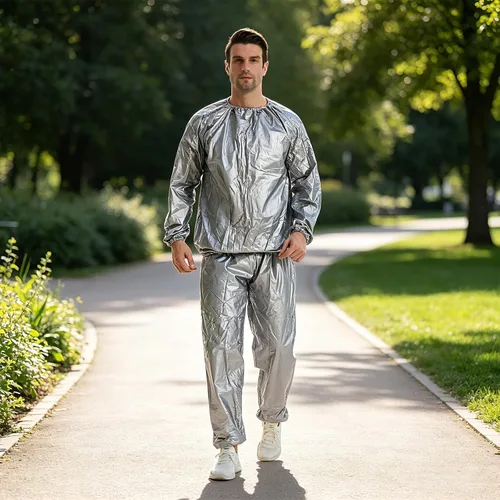Vista 2 de DawnBreak Sauna Sweat Suit for Women/Men Exercise Weight Loss Gym Fitness Workout