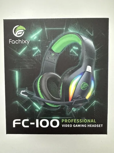 Vista 8 de FC100 Auriculares para juegos con micrófono para PS4PS5PCNintendo Switch, Xbox One Headset con luz RGB, auriculares para computadora gamer