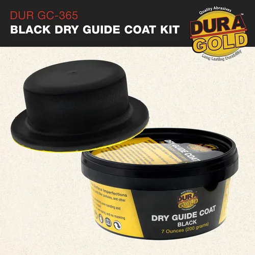 Vista 2 de Dura-Gold Kit de capa de guía seca negra de alta calidad, 7 onzas (7.05 oz), polvo que resalta instantáneamente las imperfecciones de la superficie