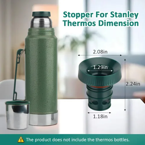 Vista 3 de ACP0060-632 Piezas de repuesto para tapón de botella de boca pequeña para Stanley Aladdin Tapón aislado al vacío - # 13B pre-2002 Producción