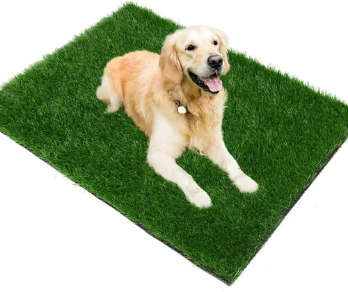 Vista 12 de Almohadilla de césped para perros de 28 x 40 pulgadas, de fuerte absorción, césped artificial suave para mascotas para entrenamiento de orinales