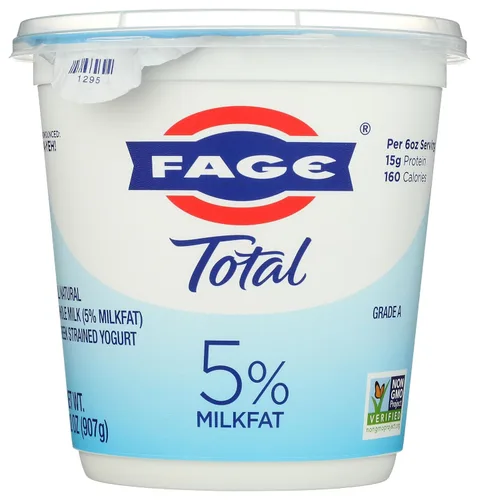FAGE Total - Yogur griego, 5% leche entera, natural, 32 onzas