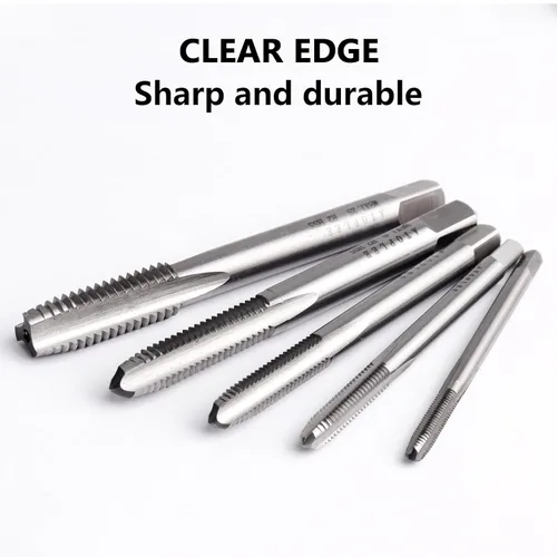 Vista 4 de ATOPLEE 5 unids HSS 6542 Tornillo de la máquina Métrico Rosca Taps Set M3 M4 M5 M6 M8