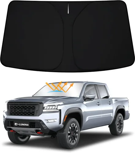 Vista 14 de D-Lumina Winshield - Parasol para To-yota Tundra 2007-2021, protector solar frontal plegable bloquea los rayos UV, parasol para ventana de camión