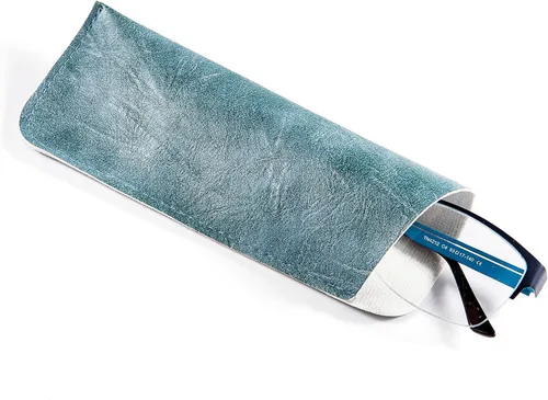 Vista 3 de TRIUMPH VISION Paquete de 3 bolsas delgadas para gafas, bolsa suave para gafas, funda portátil de tela para gafas de sol