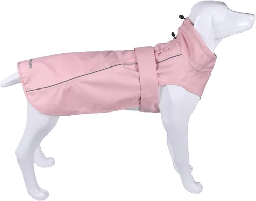 Vista 16 de Chubasquero ajustable impermeable para perros, chaqueta de lluvia ligera para mascotas para cachorros con tira reflectante para perros pequeños