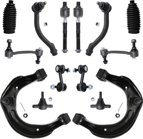 Vista 105 de Detroit Axle - Kit de suspensión frontal de 14 piezas para Honda Accord 08-12 2008 2009 2010 2011 2012, 4 brazos de control con rótulas + 4 barras