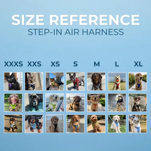 Vista 24 de Best Pet Supplies - Arnés de malla para todo tipo de clima, reflectante, antitirones, para perro y gato pequeño y mediano, con cierre de velcro