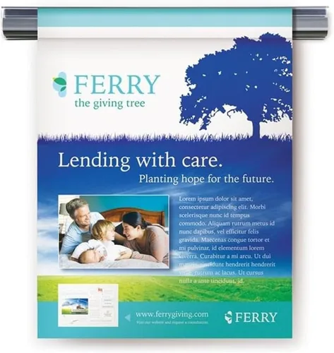 Vista 3 de Ghent Rieles de exhibición de sujeción, 18 ", plata, caja de 6