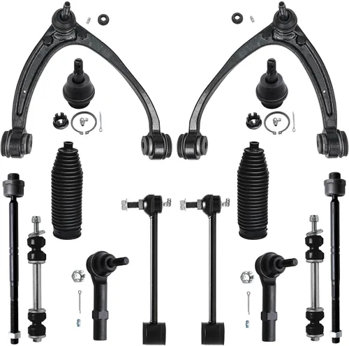 Vista 129 de Detroit Axle - Kit de suspensión frontal de 14 piezas para Honda Accord 08-12 2008 2009 2010 2011 2012, 4 brazos de control con rótulas + 4 barras