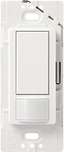 Vista 19 de Lutron Maestro Interruptor de luz con sensor de movimiento para interiores para baño, garaje, lavandería, cualquier bombilla, sensor de ocupación