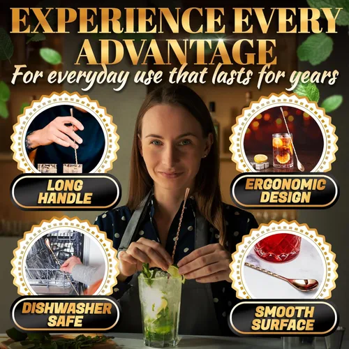 Vista 14 de Juego de 6 cucharas de café con mango de cerámica – Cucharas pequeñas de postre de 6.1" con diseño floral – Cuchara de acero inoxidable para té