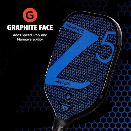 Vista 4 de Onix - Pala de pickleball de fibra de carbono Graphite MOD Z5, con agarre cómodo acolchado
