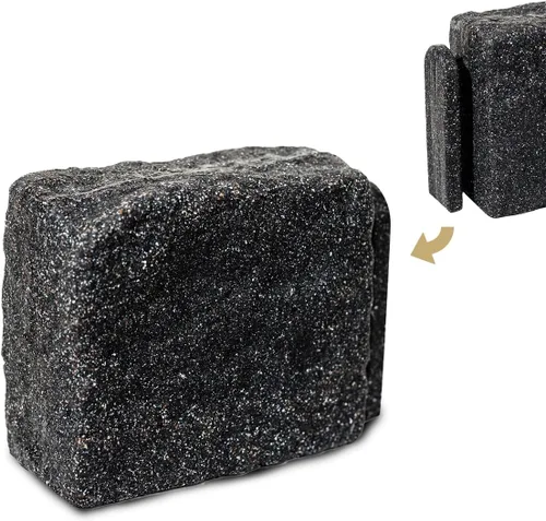 Vista 12 de Beuta Bloque de Inicio de Piedra Artificial – 7" L x 4" A x 6.5" Al – Primera Pieza de Borde de Paisaje Sin Excavación DIY Bloque de Inicio