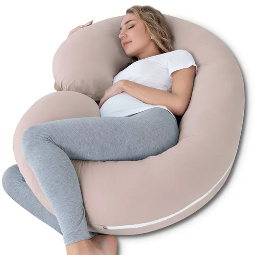 Vista 11 de INSEN Almohada de embarazo refrescante, almohada de maternidad para mujeres embarazadas (azul refrescante)