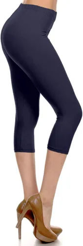 Leggings Depot Leggings de cintura alta para mujer, cintura de 1 pulgada Longitud completa, capri, tela de piel de durazno mantecoso, opaco, diario