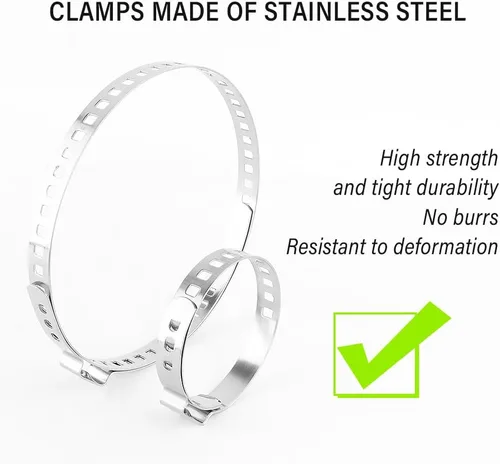 Vista 4 de Kit de 10 abrazaderas de arranque CV, herramienta de abrazadera de arranque de eje CV de acero inoxidable, herramienta de bandas de arranque CV