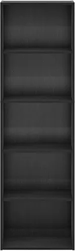 Vista 259 de Furinno - Estantería de cubos de 5 niveles serie Luder para libros y almacenamiento, color roble francés