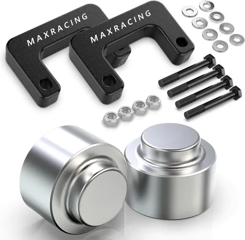 Vista 20 de MAXRACING - Kit de nivelación frontal de 1.5 pulgadas, espaciadores de elevación de puntales, para tracción de 2 y 4 llantas