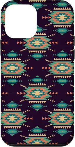 Vista 16 de Unique Western Black Turquoise Navajo Aztec Pattern Case for iPhone 17