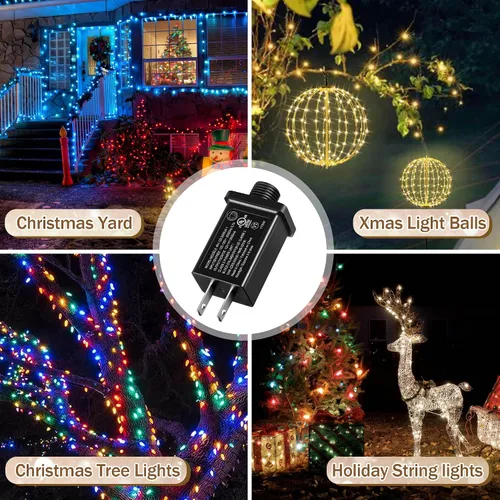 Vista 6 de 1 paquete de 12 V 2 A adaptador inflable de Navidad, unidad de potencia