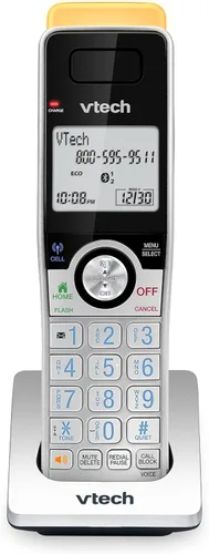 Vista 13 de VTech IS8128-11 - Teléfono inalámbrico DECT 6.0 de alcance superlargo para el hogar con contestador automático, alcance de hasta 2300 pies, bloqueo