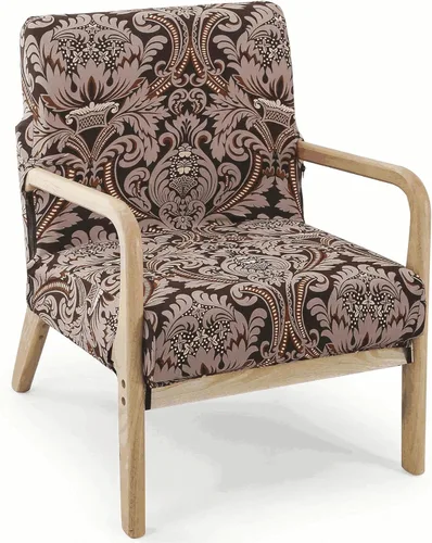 Vista 19 de Deisy Dee Funda para silla moderna de mediados de siglo impresa, Fundas elásticas para sillón de lectura, fundas tapizadas para sillas de sala Negro