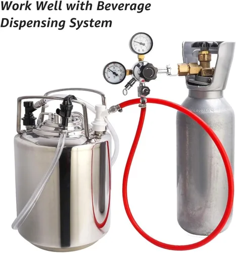 Vista 7 de MRbrew 2 piezas de bloqueo de bola de desconexión con púa líquida de acero inoxidable de 1/4 pulgadas, bloqueo de bola de preparación casera