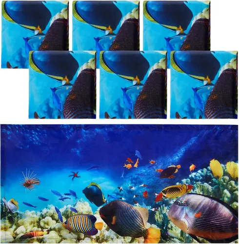 Vista 7 de Hortsun 6 cubiertas magnéticas de luz fluorescente, 4 x 2 pies, cubiertas magnéticas de luz de aula para sombra fluorescente, iluminación de techo