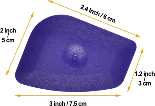 Vista 7 de Rascador de plástico pequeño y práctico con borde redondo flexible para el hogar, escobilla universal de limpieza, paquete de 4